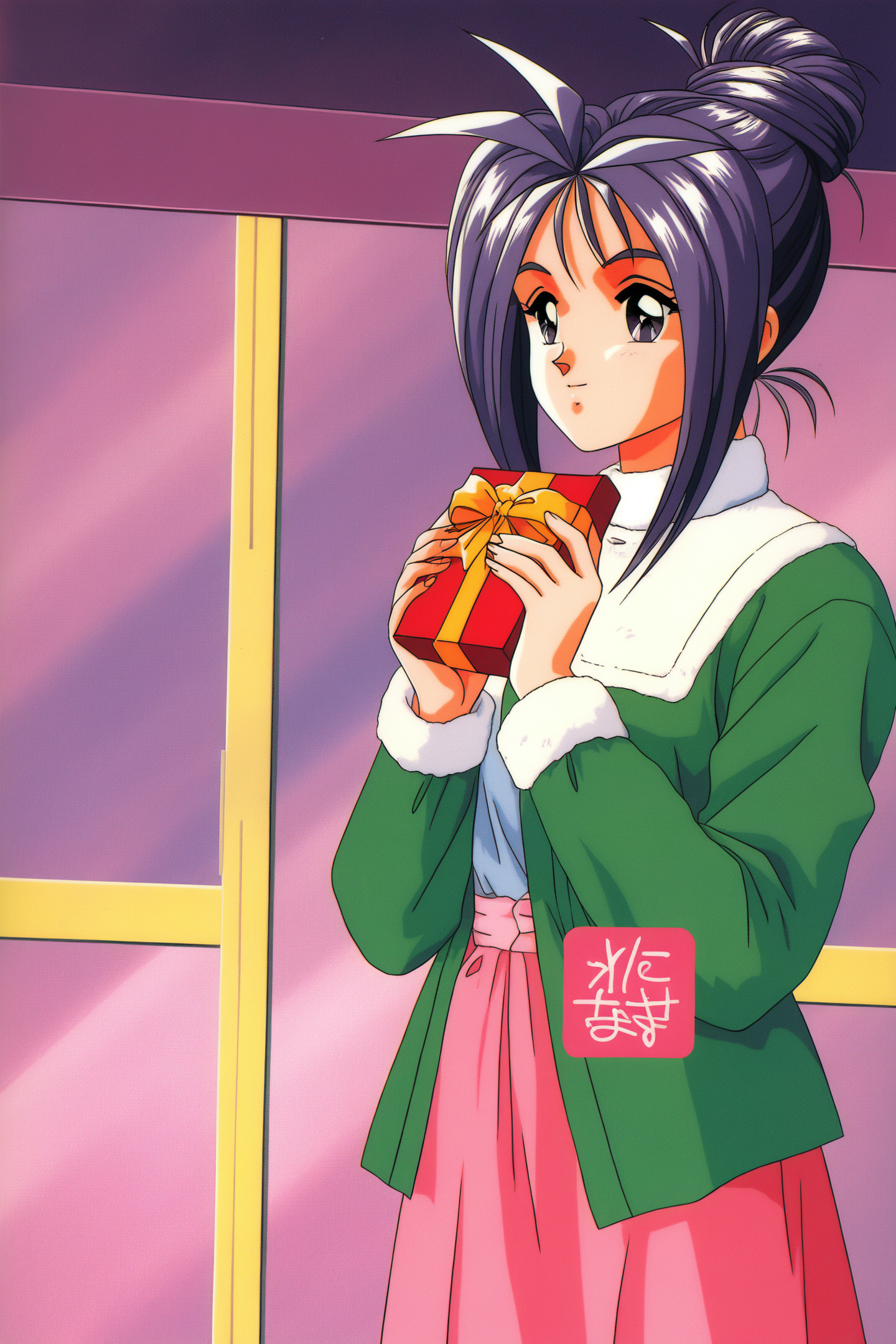 40061-2991160183-Ayako Katagiri,1girl,solo,gift,holding gift,holding,1990s (style),long sleeves,retro artstyle,__lora_Tokimeki Memorial_illustrio.png